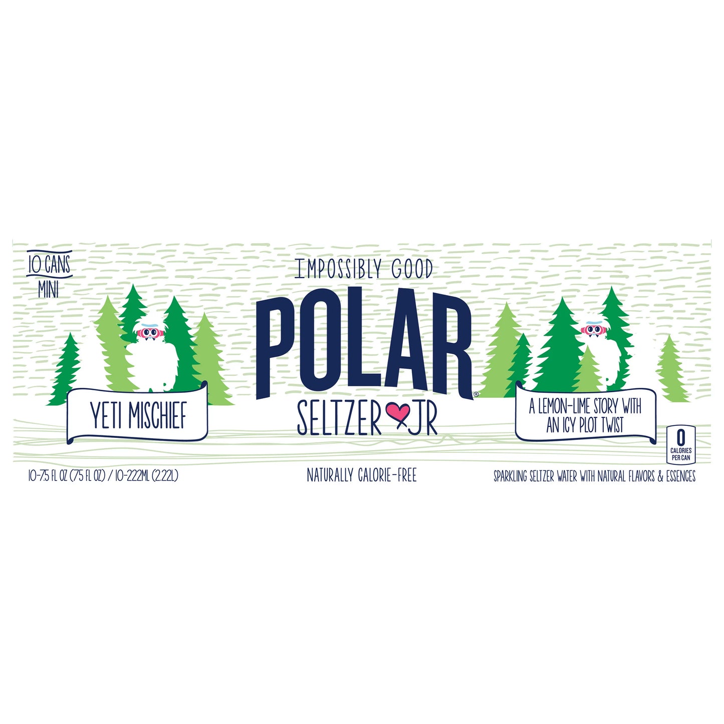 Polar Yeti Mischief Sparkling Seltzer Water 75 fl. oz. bulk pack available from Crabtree Supply. Fast local delivery and nationwide shipping.