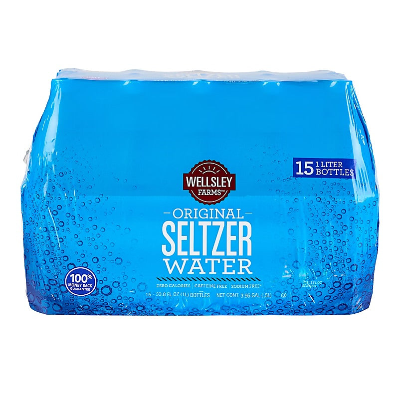 Wellsley Farms Seltzer, 15 ct./1L