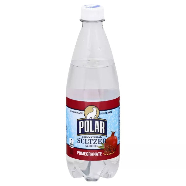 Polar Seltzer, 100% Natural, Pomegranate 20 fl. oz.