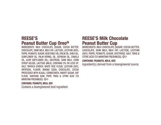 Reese's Oreo Assorted Flavored Snack Size Peanut Butter Cups Candy Bag, 35.2 oz. – alternate product view 5