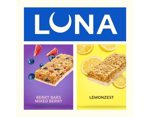 Luna Bar and Luna Berry Bars Variety Pack Gluten Free Protein Snack Bars, 18 pk./1.69 oz. – alternate product view 3