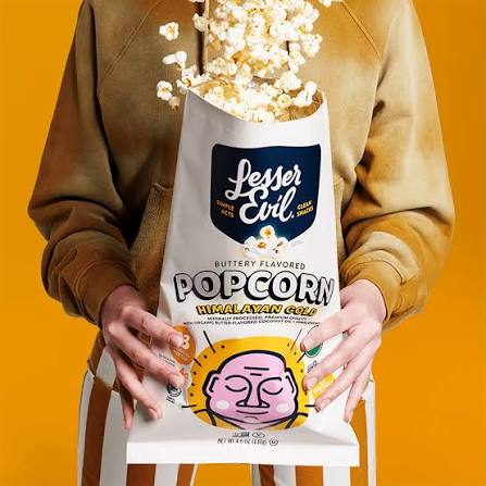 LesserEvil Organic Himalayan Gold Popcorn, 14 oz.