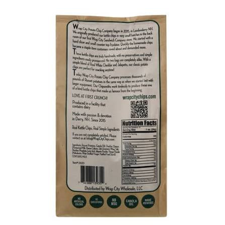 Wrap City Hand Crafted Kettle White Cheddar Jalapeno Popcorn, 12 oz.