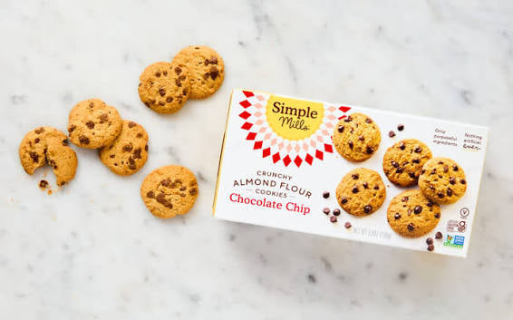 Simple Mills Crunchy Chocolate Chip Almond Flour Cookies, 5.5 oz.