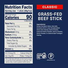Archer Grass-Fed Mild Classic Full Size Beef Sticks, 8 oz.