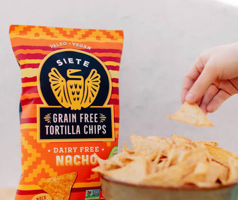 Siete Dairy Free Grain Free Nacho Tortilla Chips, 5 oz.