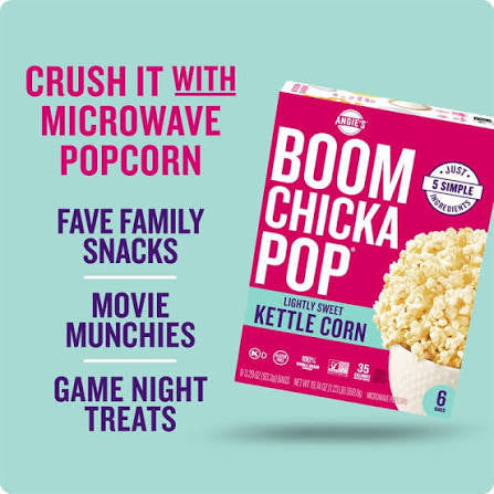 Angie's Boomchickapop Lightly Sweet Kettle Corn, 19.74 oz.
