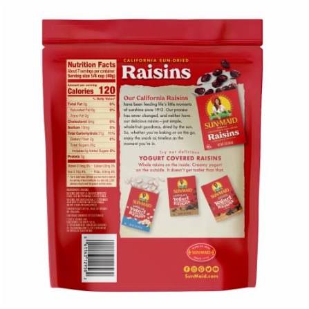 Sun-Maid California Sun-Dried Raisins, 10 oz.