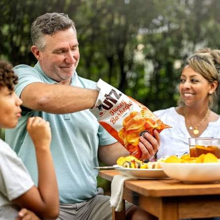 Utz Honey Barbeque Flavored Potato Chips Family Size, 7.75 oz.