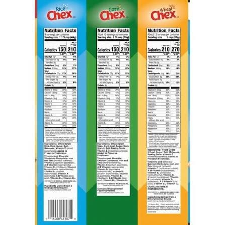 Chex Rice, Wheat and Corn Cereal Variety Pack, 3 Boxes, 54.25 oz. — additional product image 3.