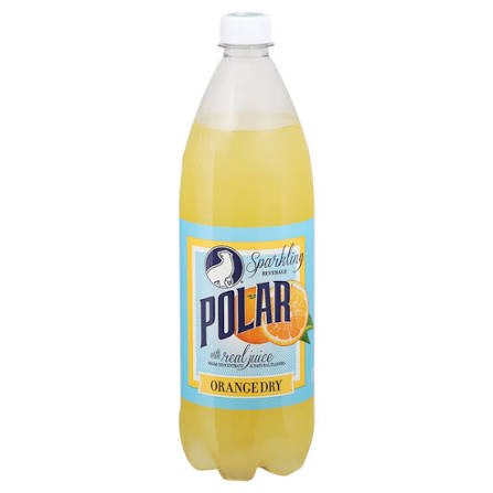Polar Sparkling Beverage, Orange Dry 1 liter bulk pack available from Crabtree Supply. Fast local delivery and nationwide shipping.