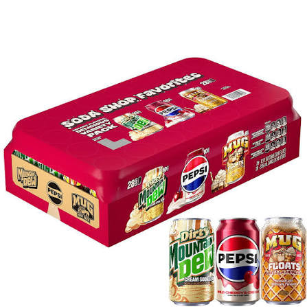 Pepsi Soda Shop Favorites Variety Pack, 12 fl. oz., 28 pk. bulk pack available from Crabtree Supply. Fast local delivery and nationwide shipping.