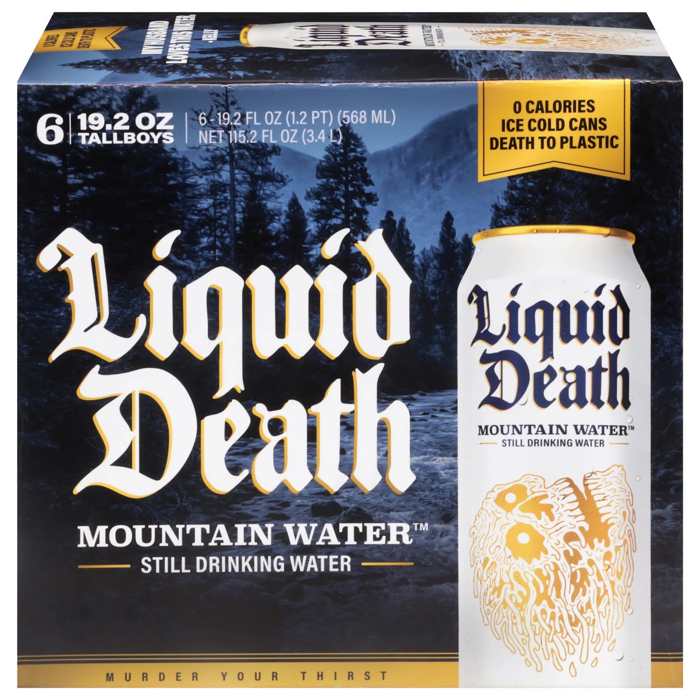 Liquid Death Mountain Water Still Drinking Water 115.2 fl. oz.