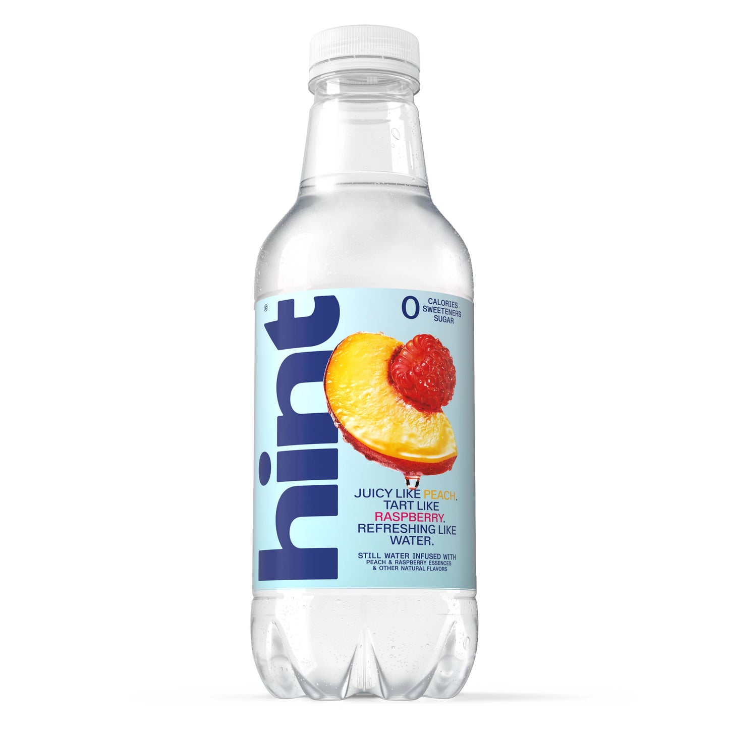 Hint Peach Raspberry Bottled Water 16 fl. oz. single bottle