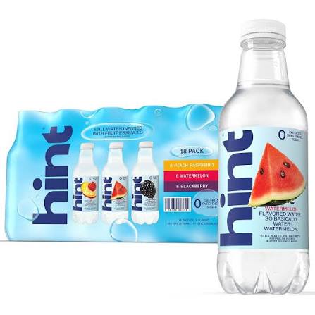 Hint Flavored Water Variety Pack, 18 pack of 16 fl. oz. bottles