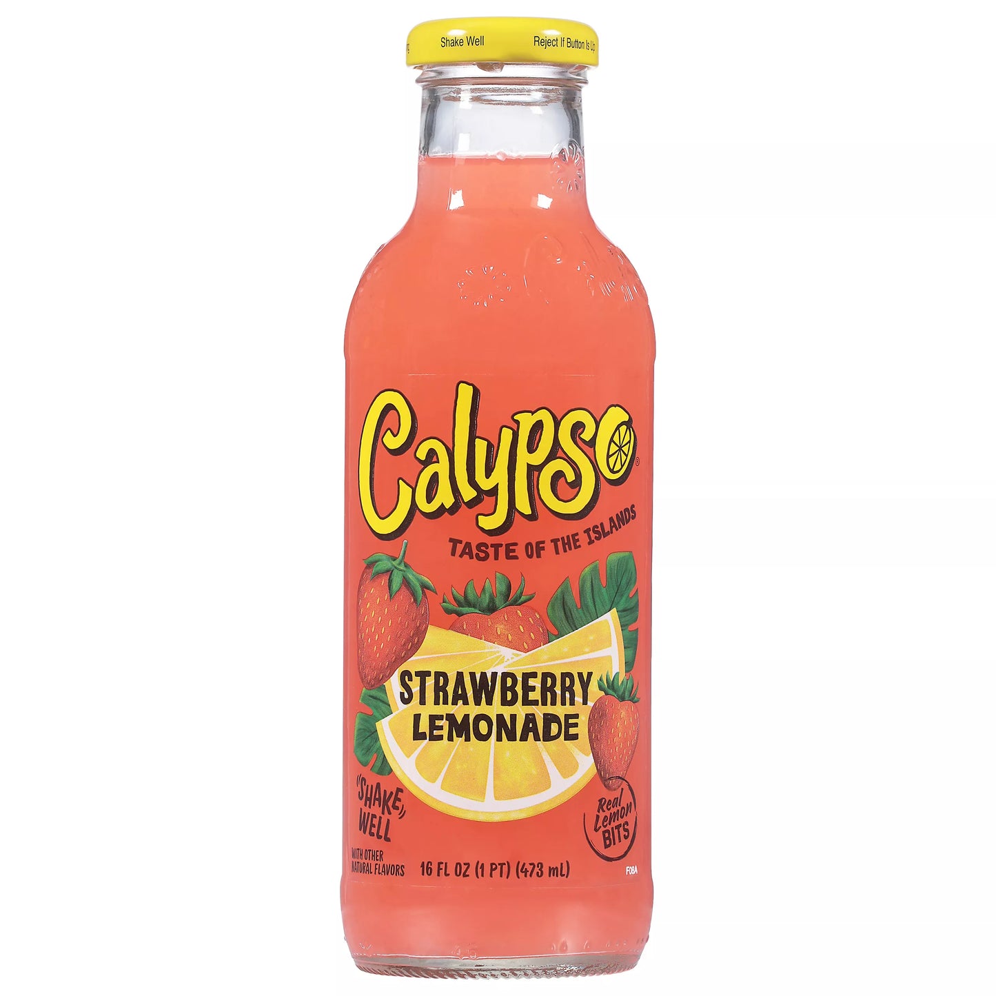 Calypso Juice, Strawberry Lemonade, 16 fl. oz. bottle
