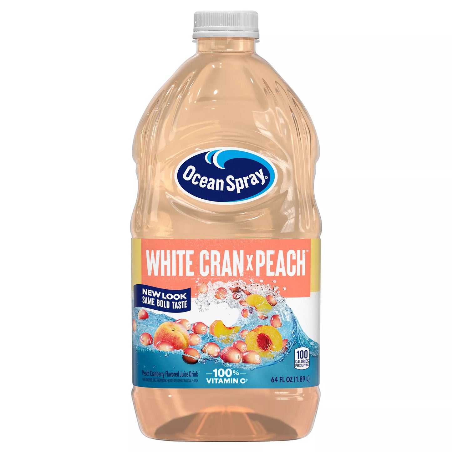 Ocean Spray Juice, White Cran x Peach, 64 fl. oz. bottle
