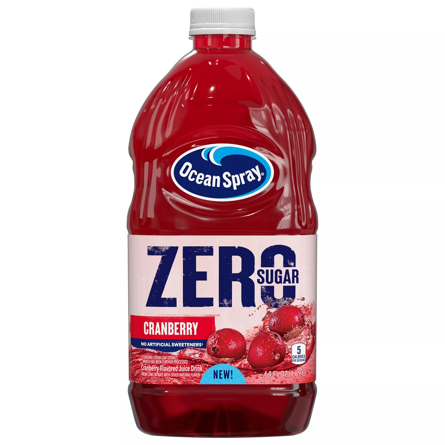 Ocean Spray Juice Drink, Cranberry, Zero Sugar, 64 fl. oz. bottle