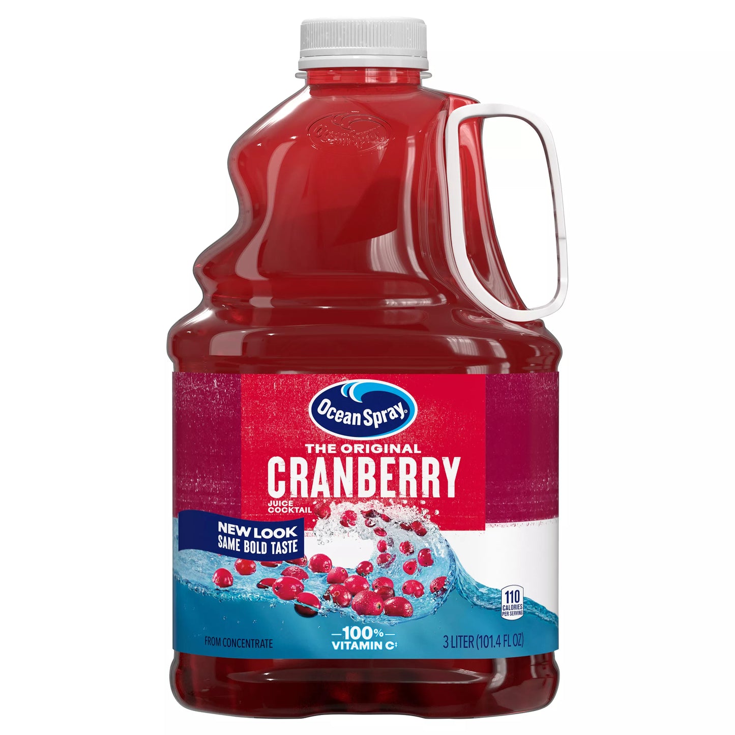 Ocean Spray Juice Cocktail, Original Cranberry, 101.4 fl. oz. bottle