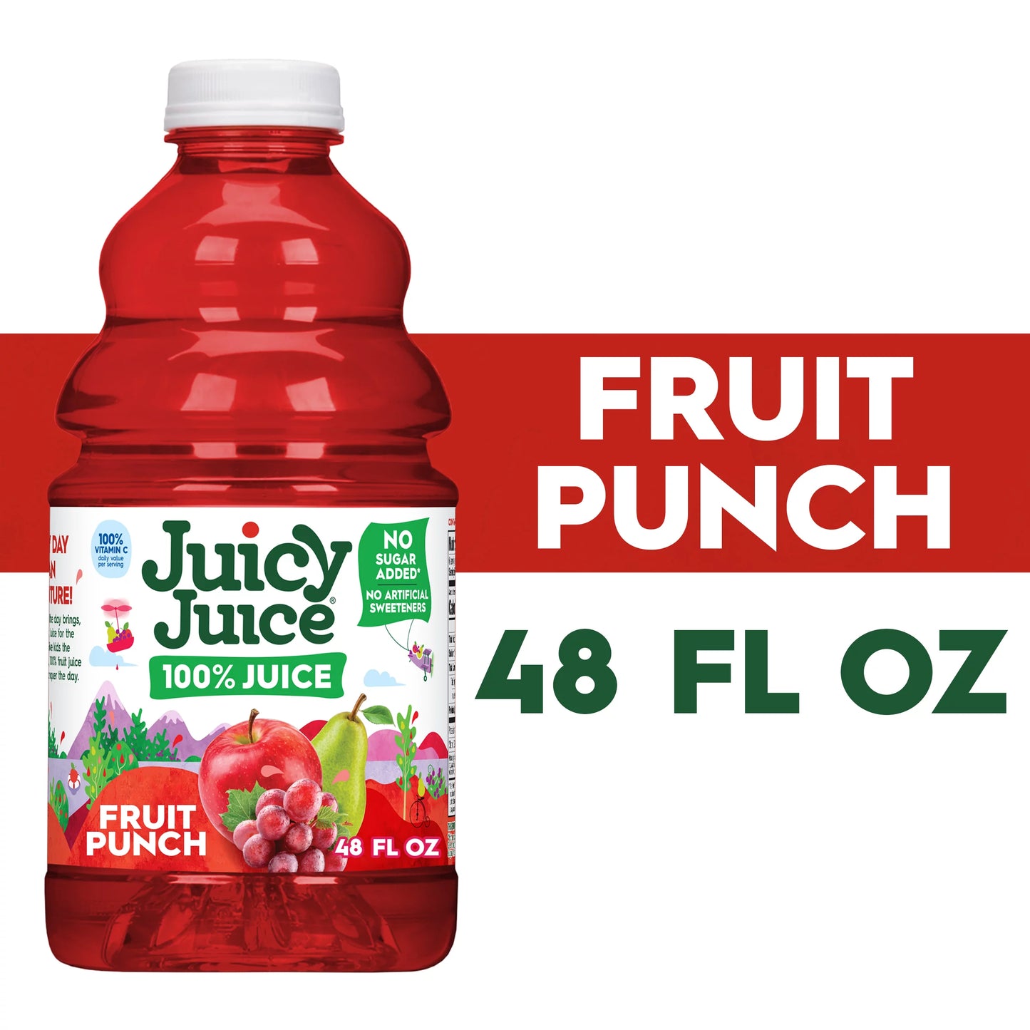 Juicy Juice 100% Fruit Punch Juice, 48 fl. oz. Bottle