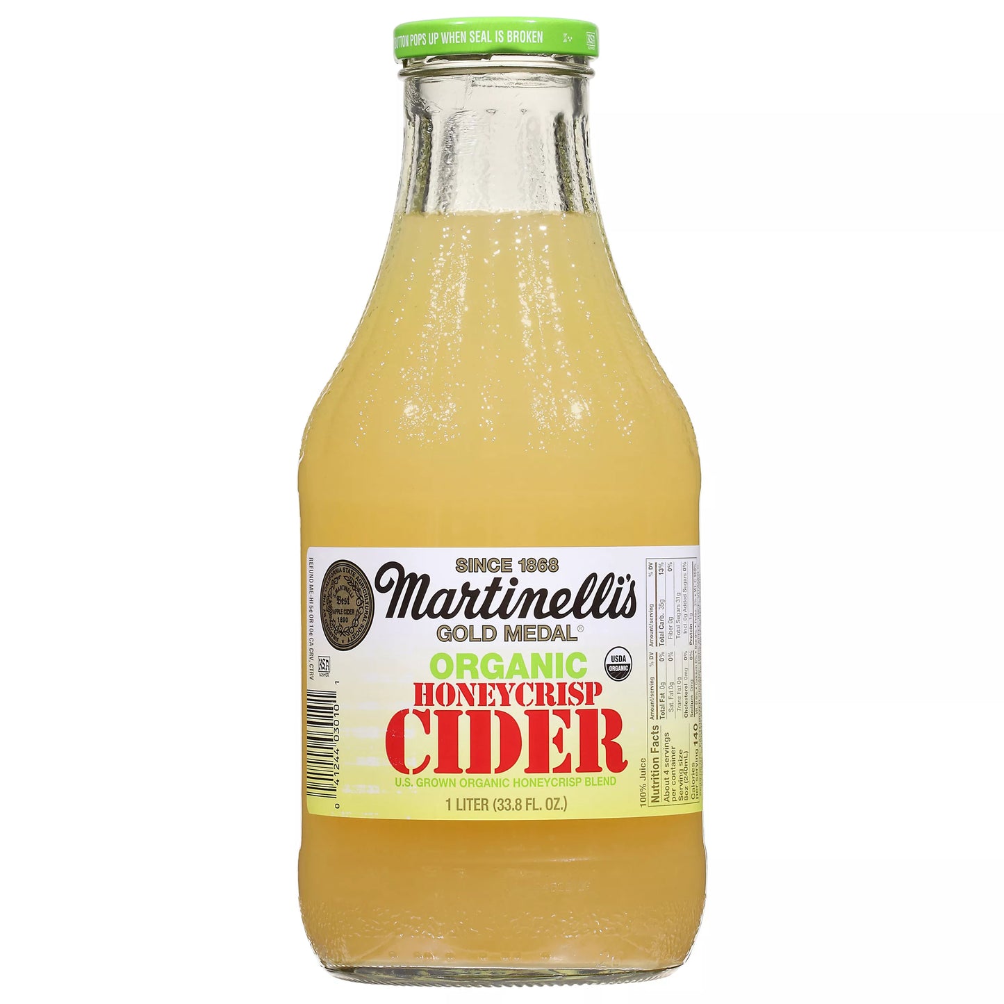 Martinelli's Gold Medal Organic Honeycrisp Cider, 33.8 fl. oz.