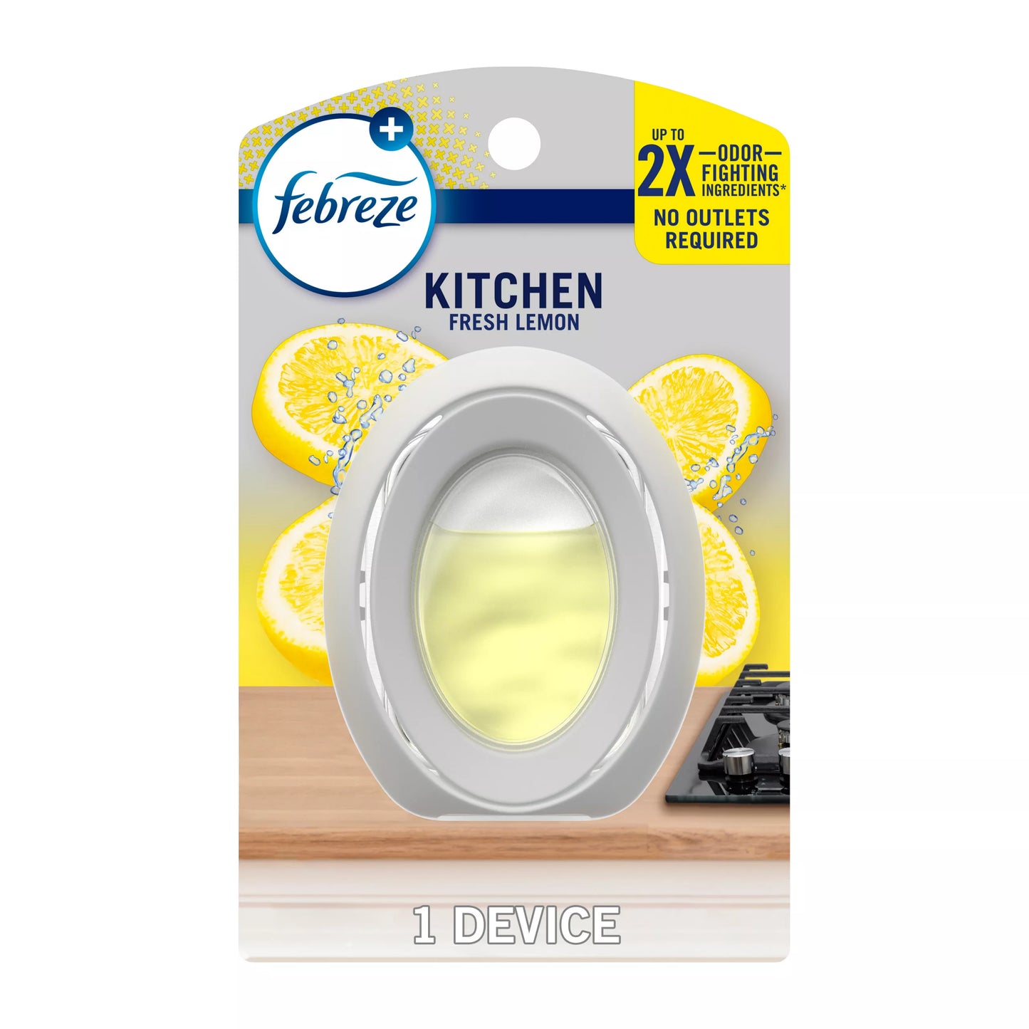 Febreze Kitchen Air Freshener Heavy Duty Fresh Lemon 0.25 fl. oz.