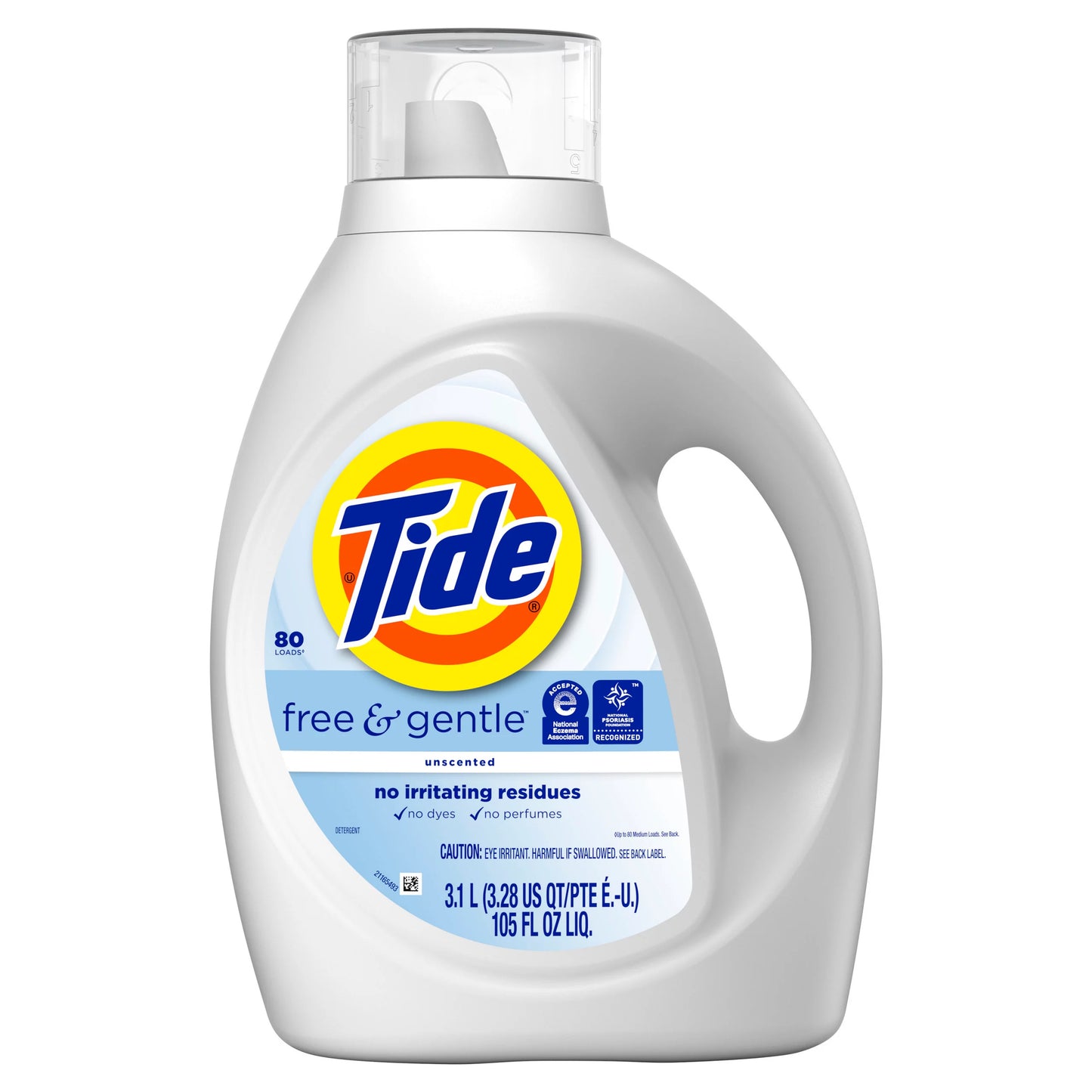 Tide Free & Gentle Liquid Laundry Detergent 105 fl. oz.