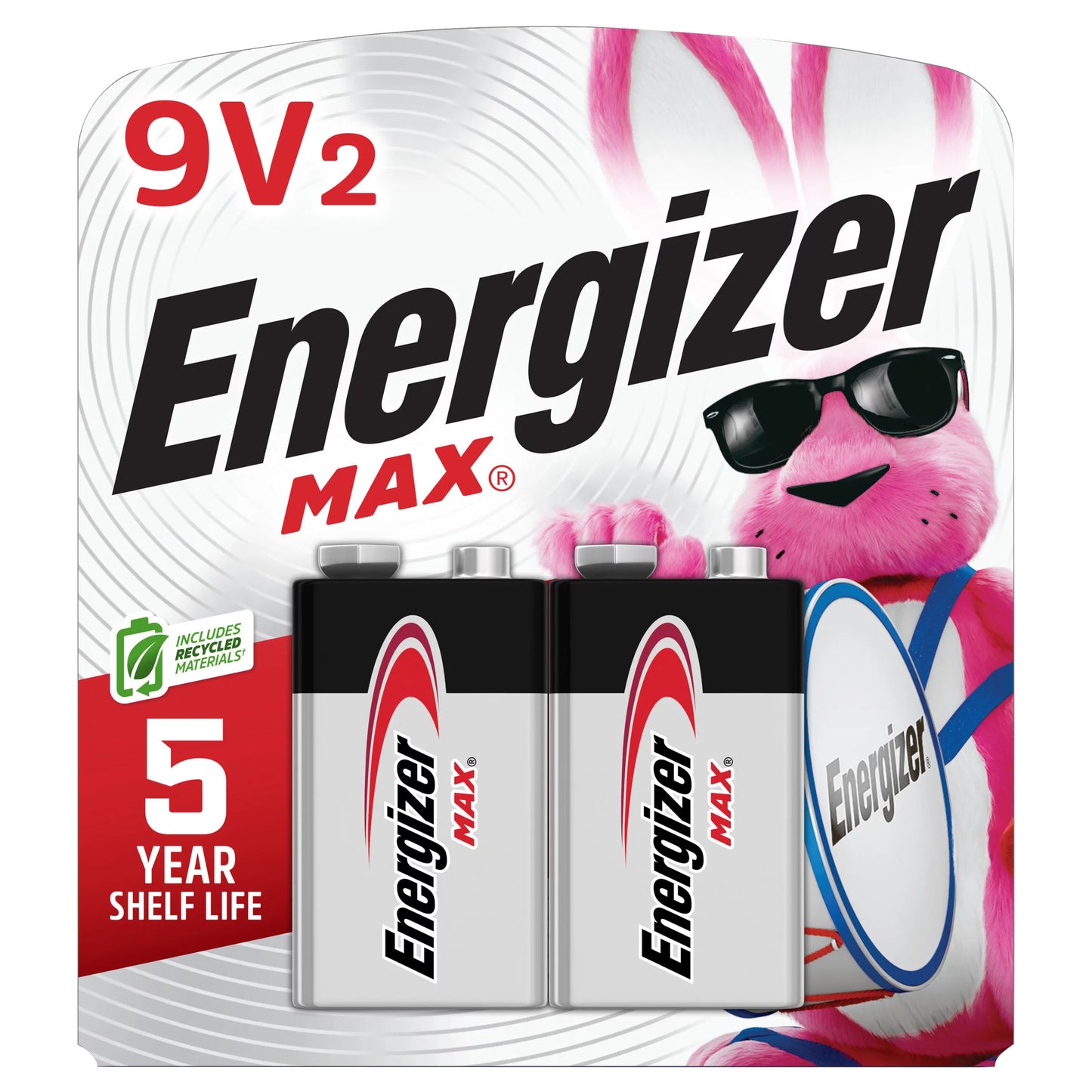 Energizer Max 9V2 Batteries 2 each