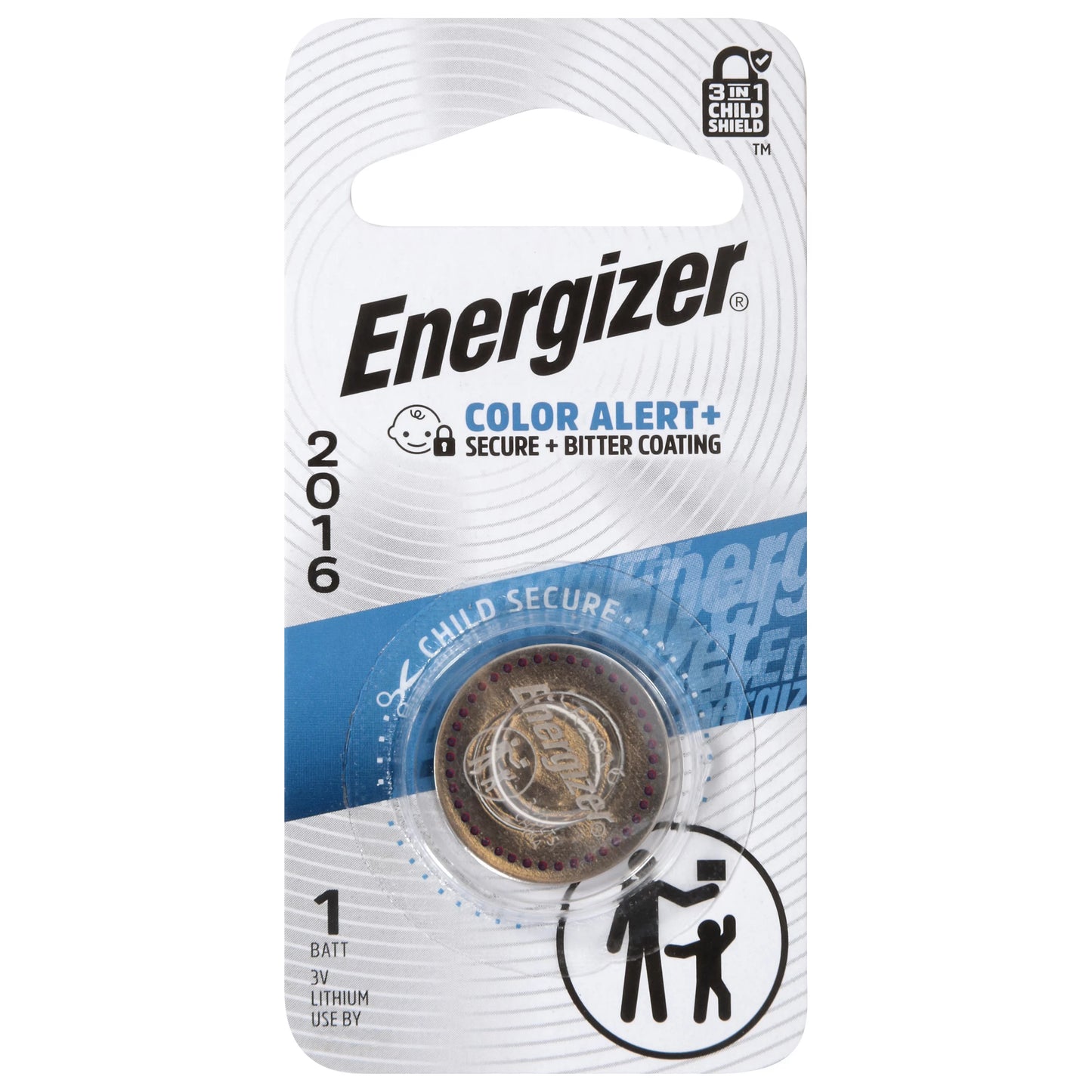 Energizer 2016 Color Alert+ 3V Lithium Batt 1 each