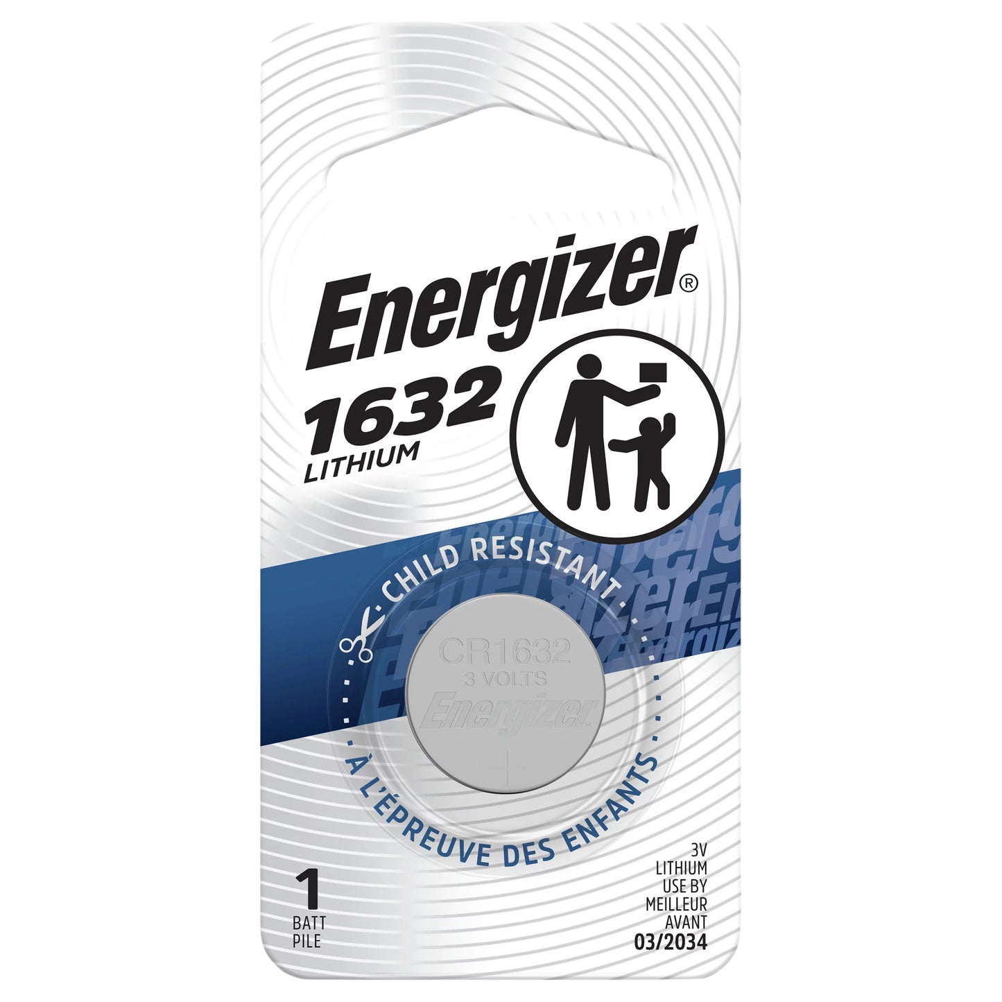 Energizer 1632 Lithium Battery 1 each