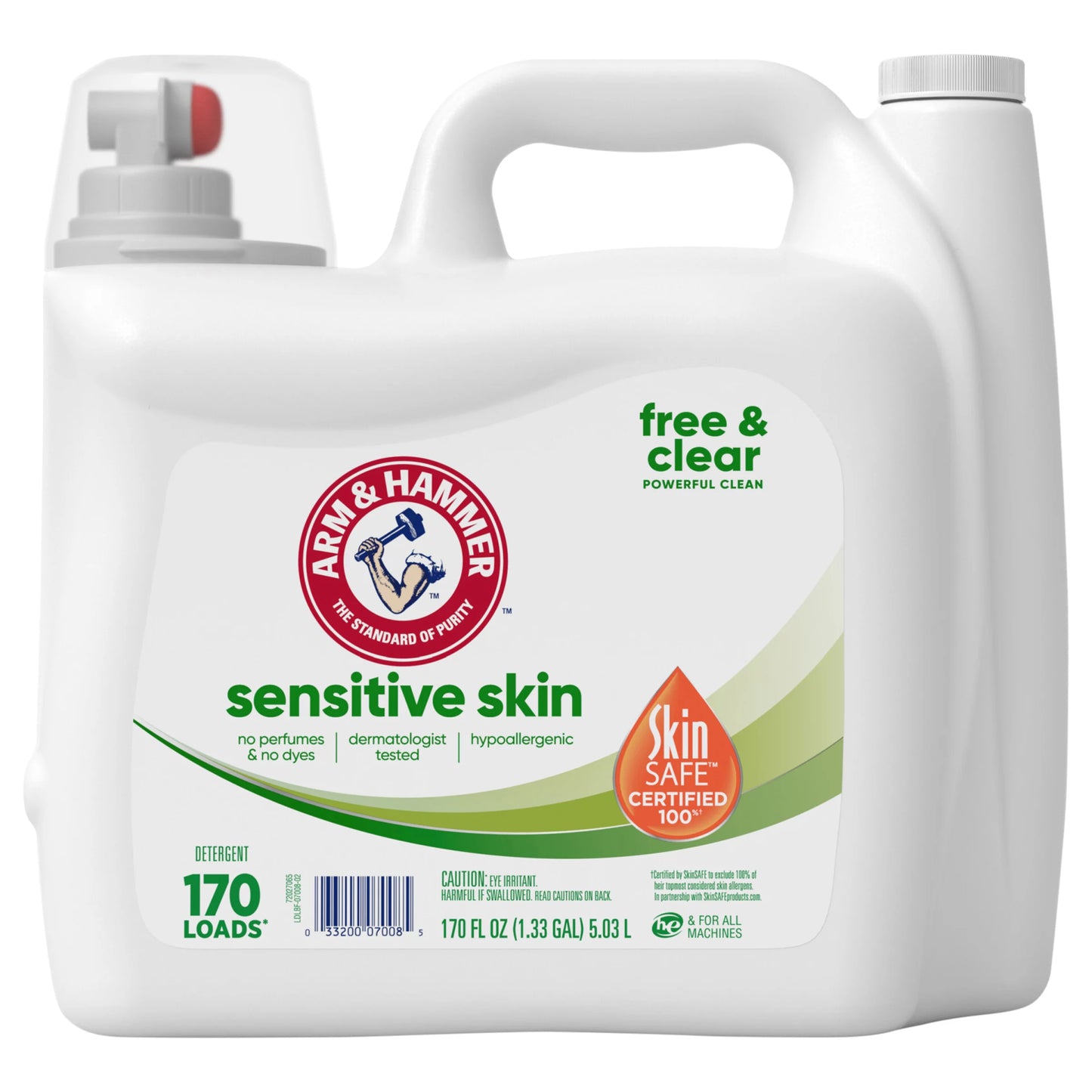Arm & Hammer Detergent, Sensitive Skin, Free & Clear 170 fl. oz.