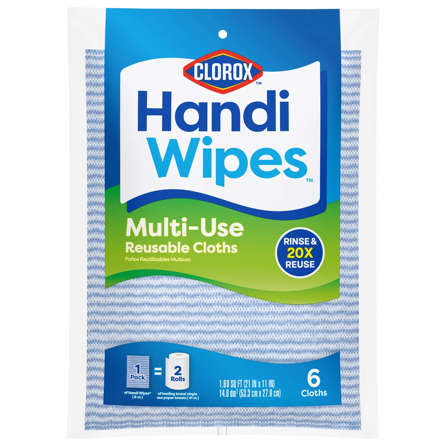 Clorox Handi Wipes Multi-Use Reusable 6 each