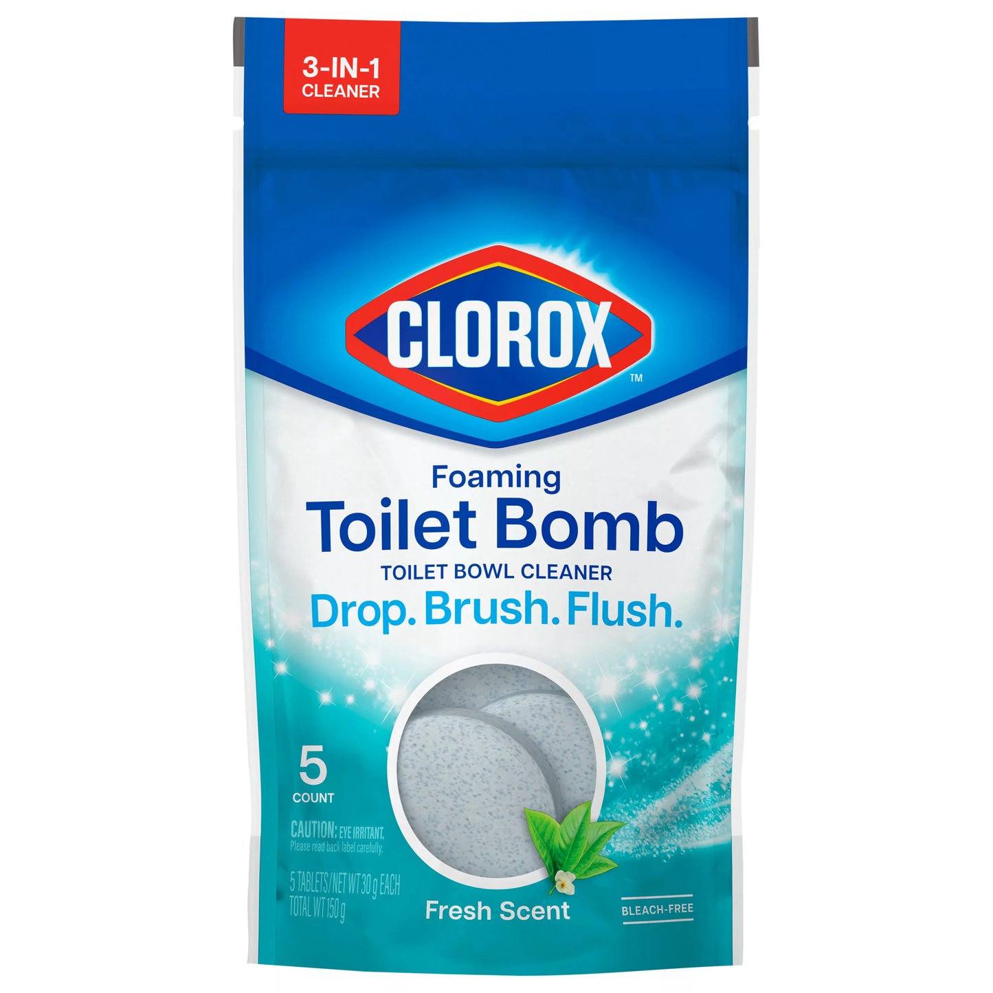 Clorox Foaming Toilet Bomb, Fresh Scent 5 ct.