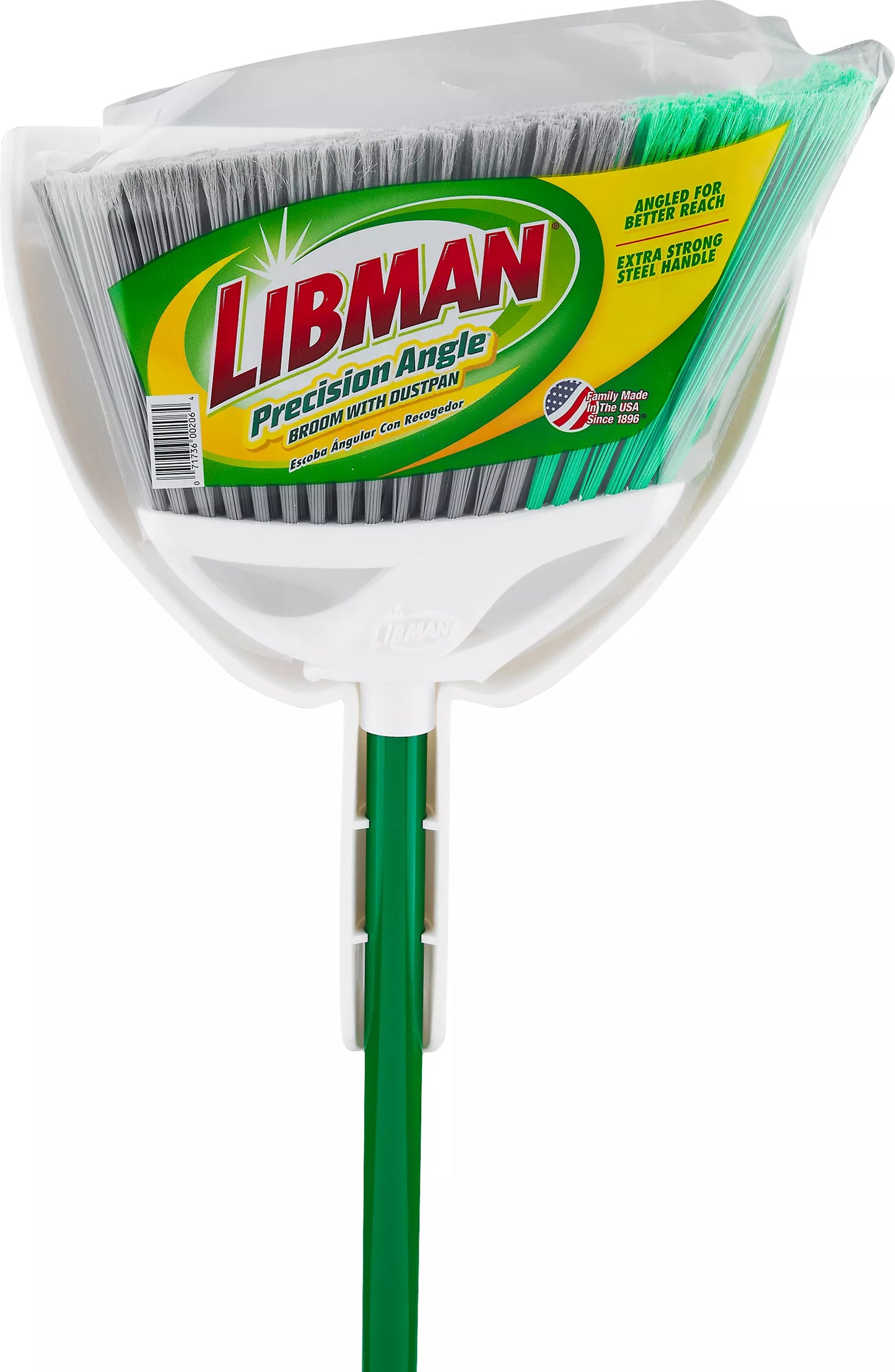 Libman Broom with Dustpan, Precision Angle 1 each
