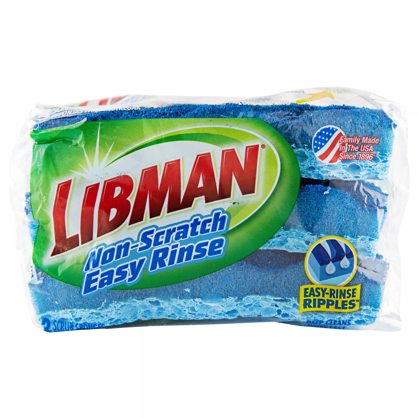 Libman Scrub Sponges, Non-Scratch, Easy Rinse 3 each