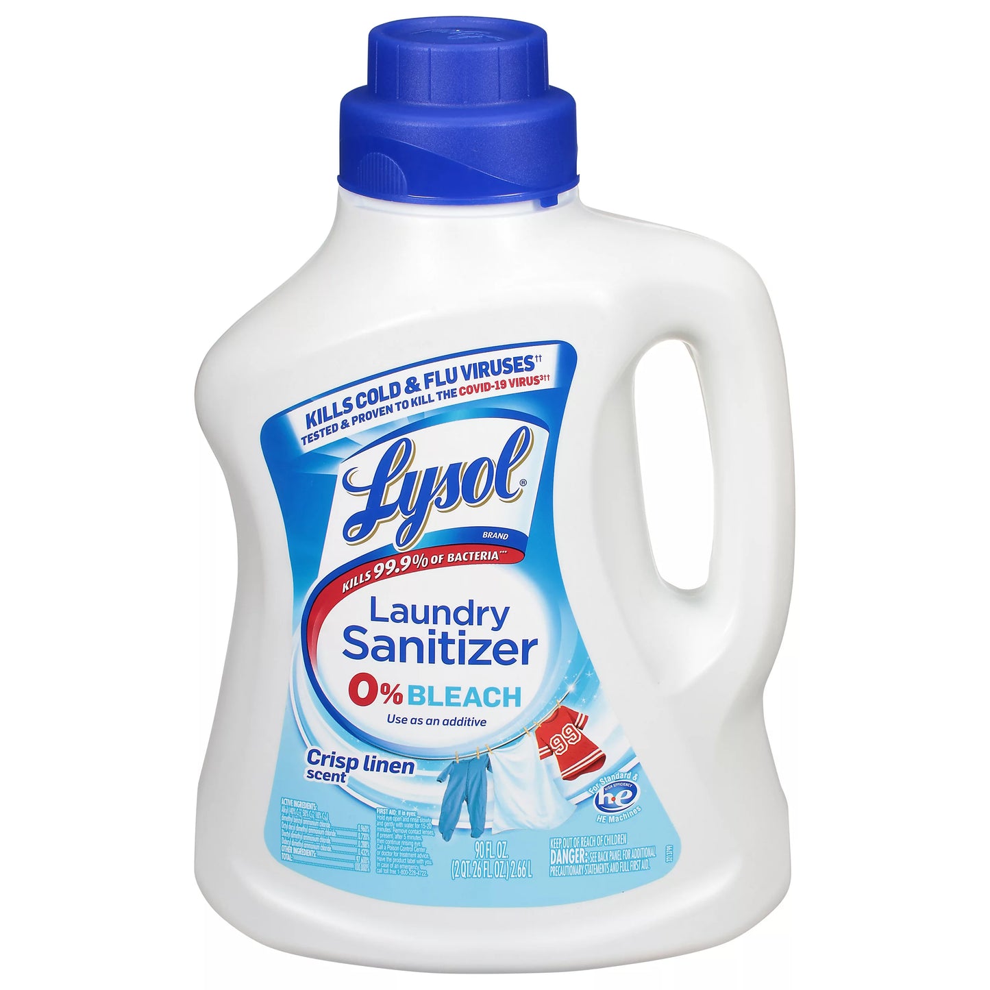 Lysol 0% Bleach Crisp Linen Scent Laundry Sanitizer 90 fl. oz.