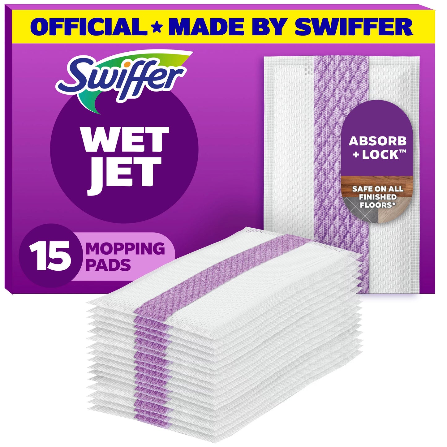 Swiffer WetJet Mop Cleaning Pads Refill, Floor Cleaner 15 ct.