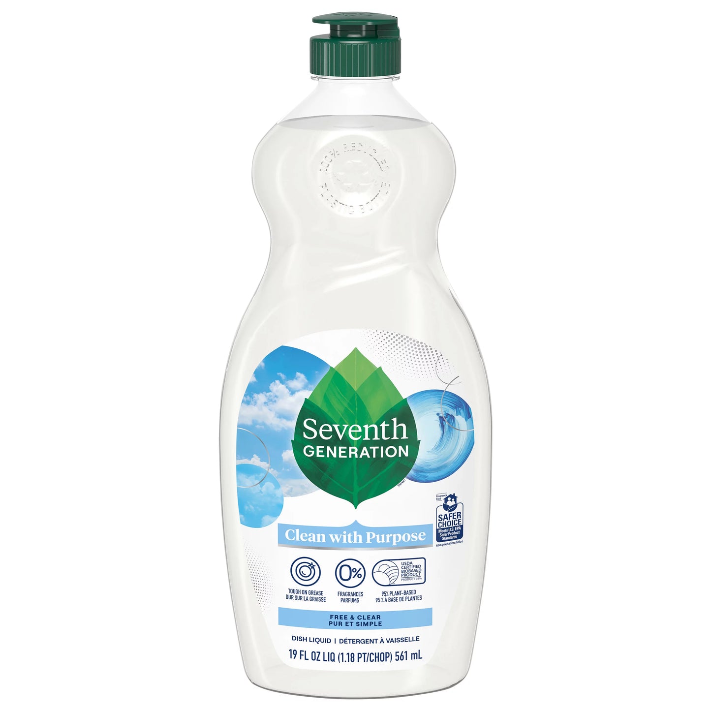 Seventh Generation Free & Clear Dish Liquid 19 fl. oz.