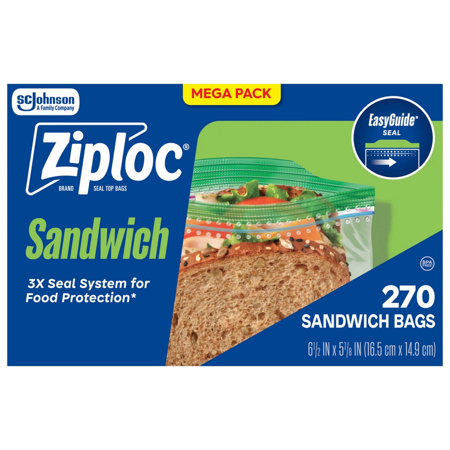 Ziploc Sandwich Bags Mega Pack 270 ct.
