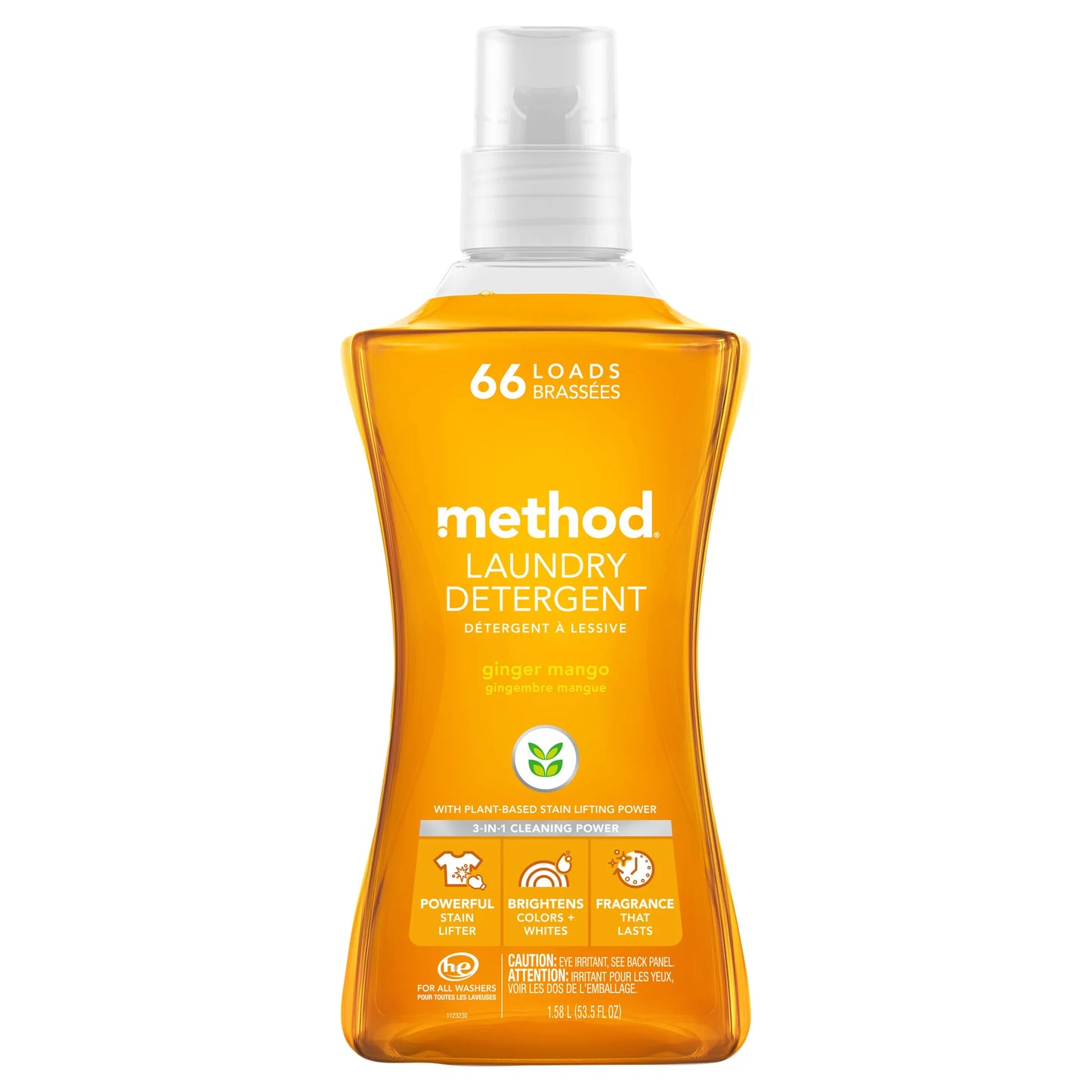 Method Laundry Detergent, Ginger Mango 53.5 fl. oz.