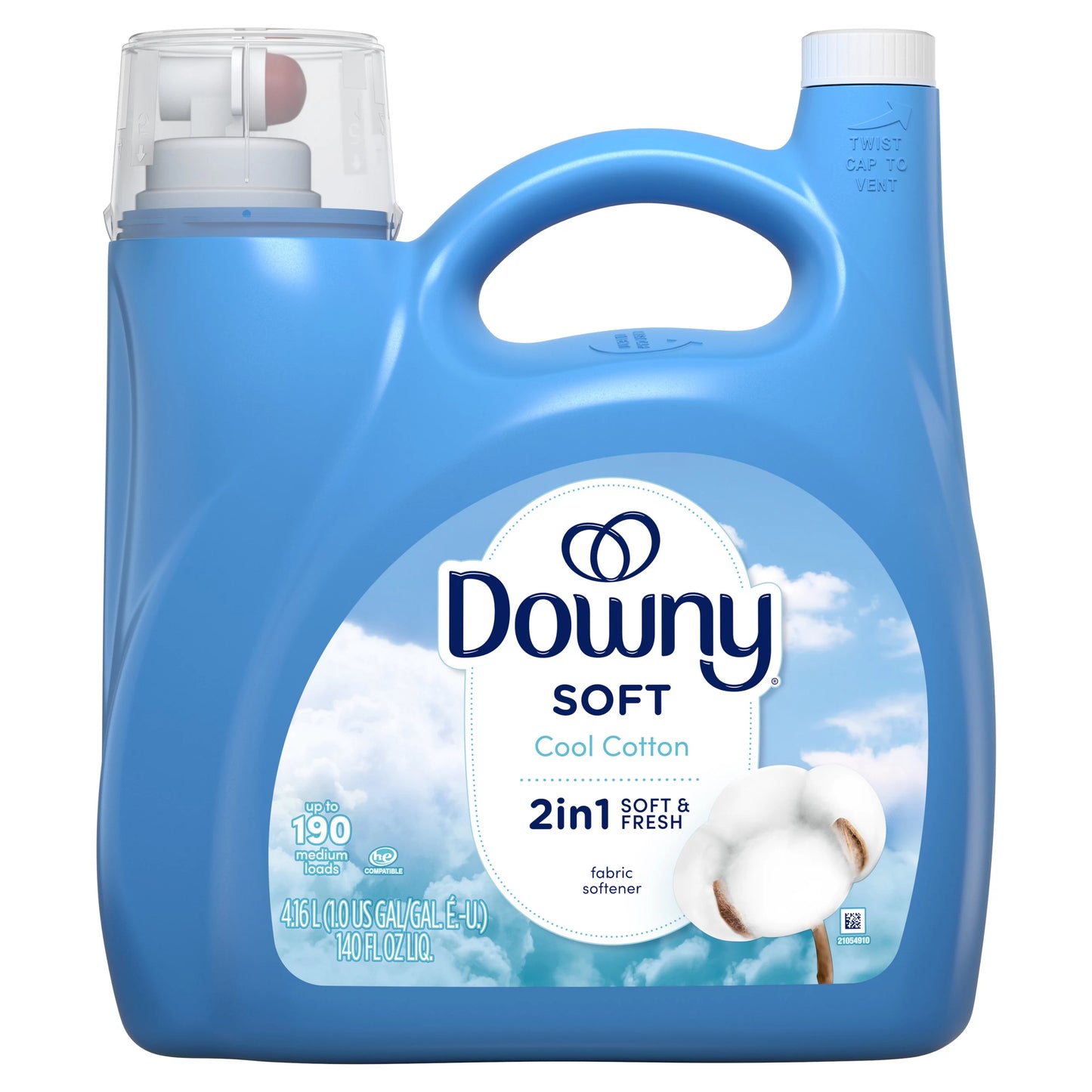 Downy Fabric Softener Liquid, Cool Cotton Scent 140 fl. oz.