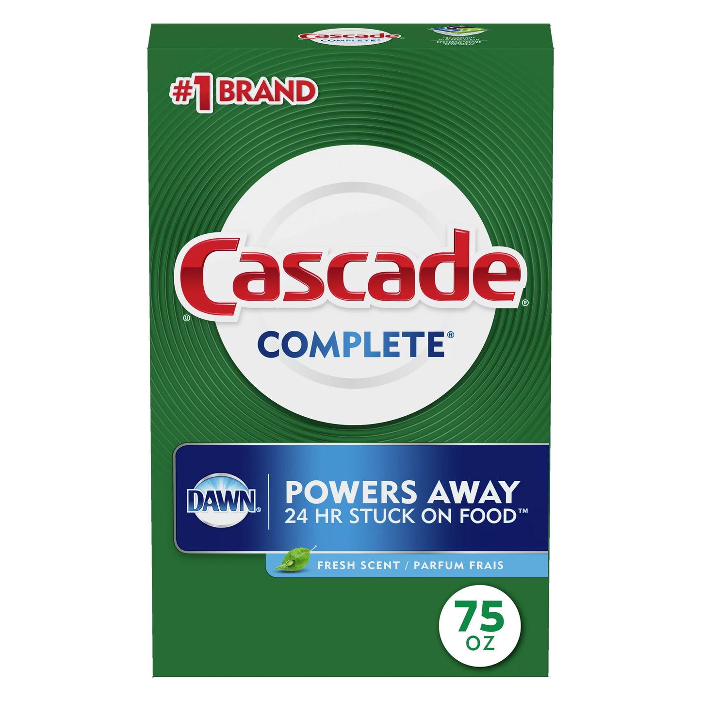 Cascade Complete Dish Detergent Powder, Fresh 75 ounce