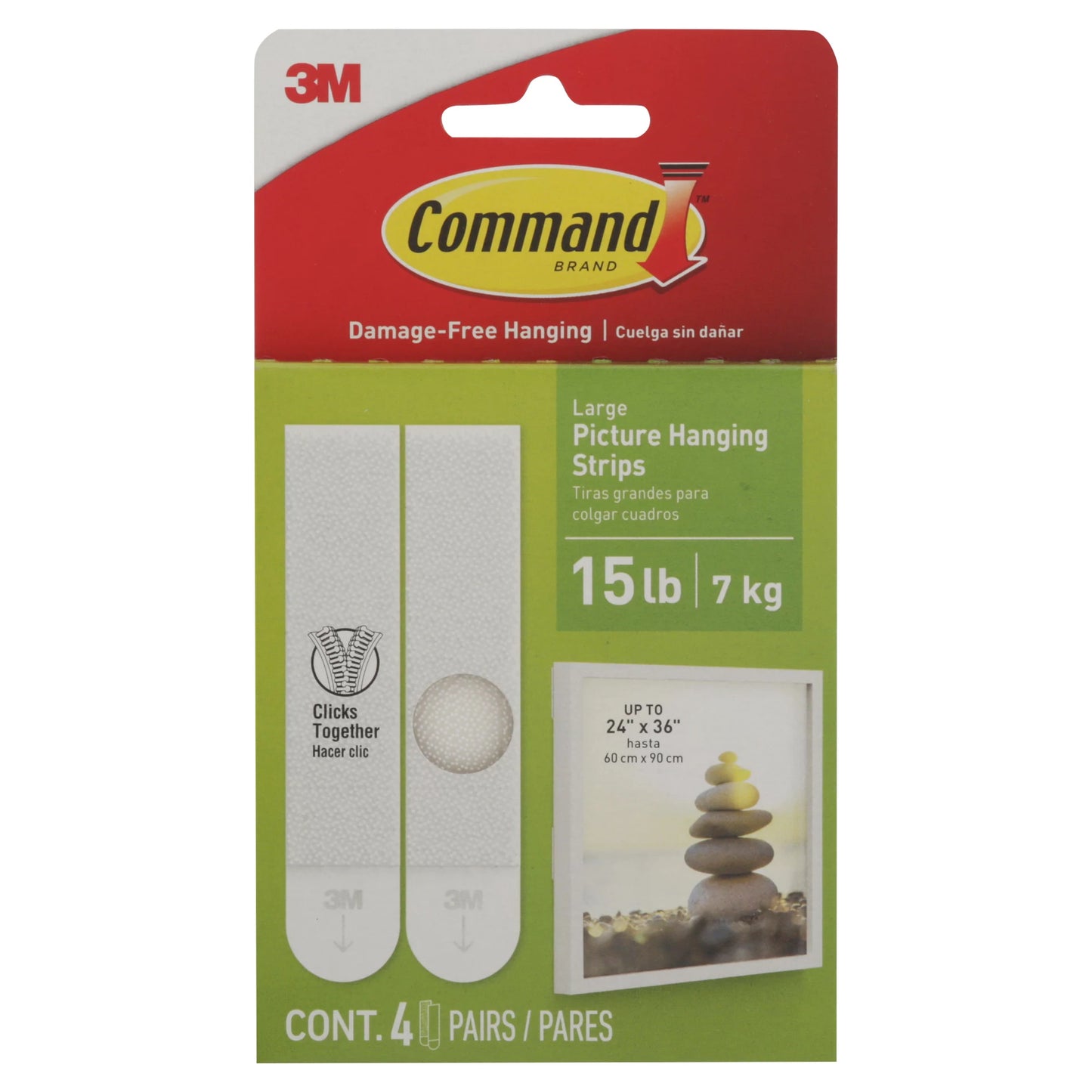 Command Picture Hanging Strips, Large 4 each