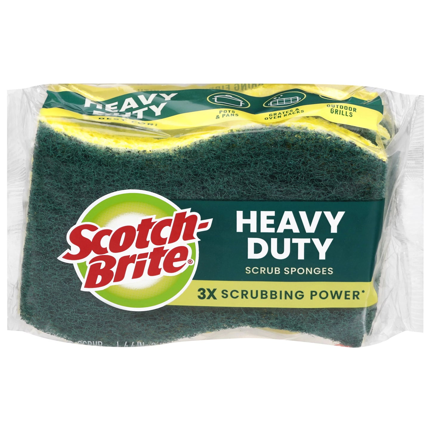 Scotch-Brite Heavy Duty Scrub Sponges 3 each