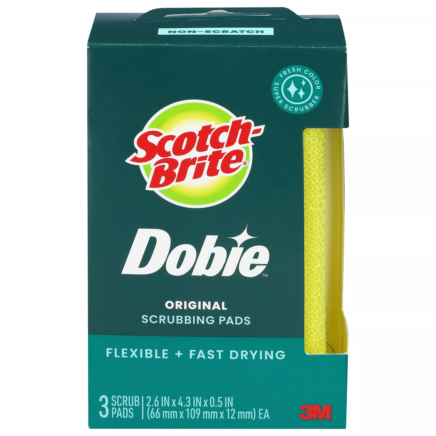 Scotch-Brite Dobie Original Scrubbing Pads 3 each