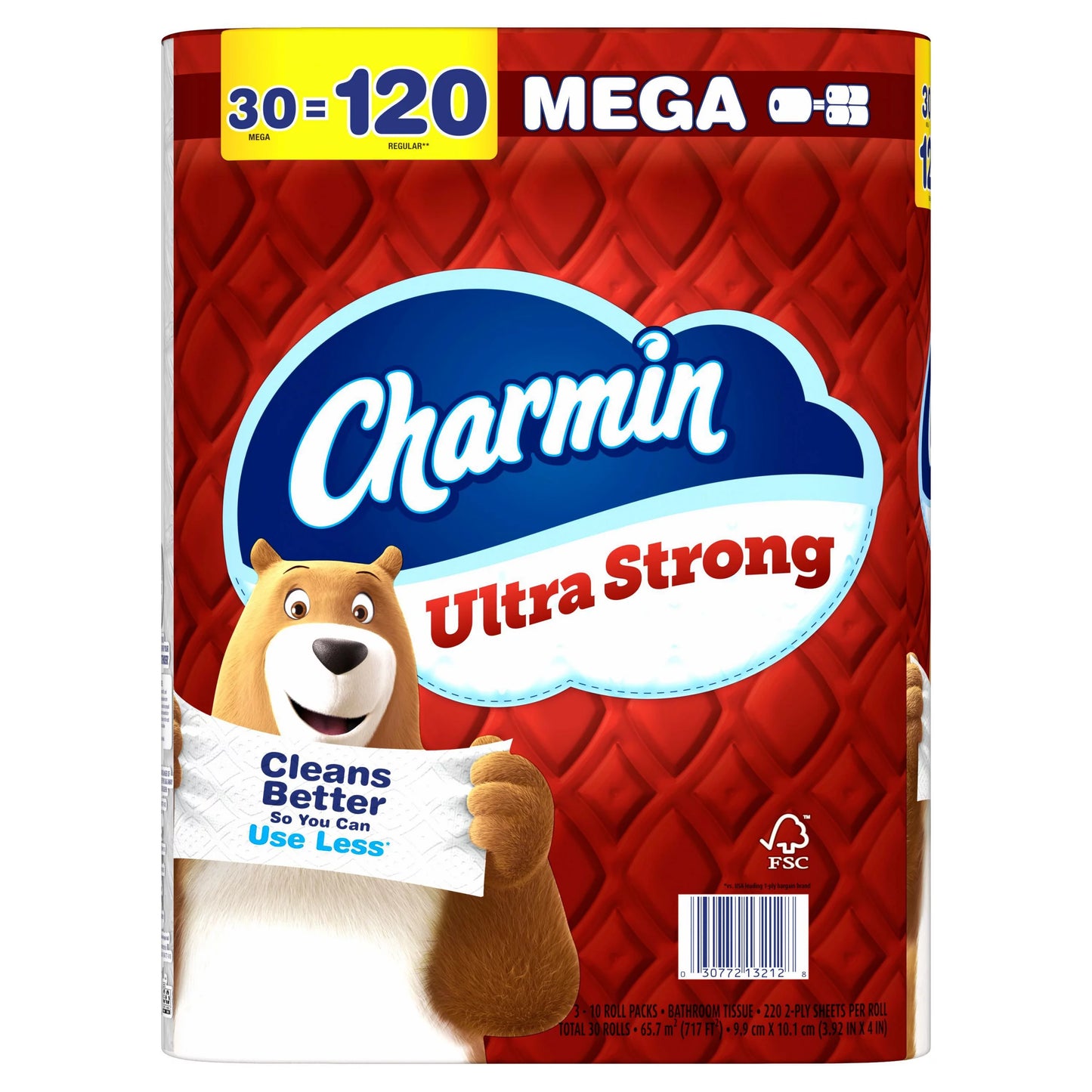 Charmin Ultra Strong Toilet Paper Mega Rolls 717 sq. ft.