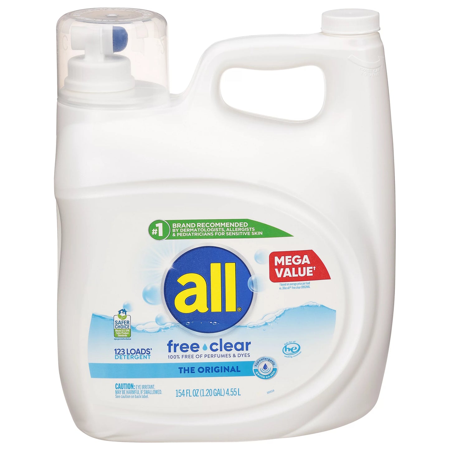 All The Original Free Clear Detergent 154 fl. oz.