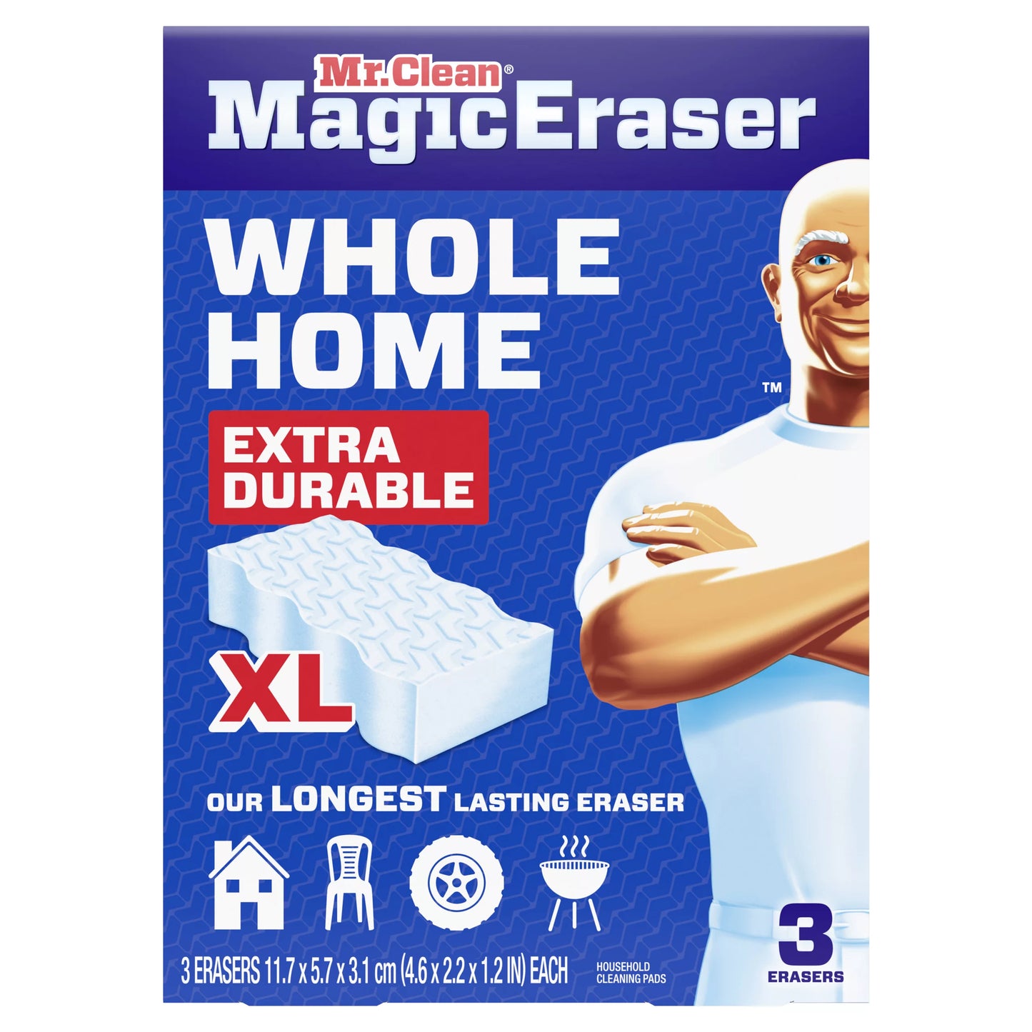Mr. Clean Magic Eraser Sponge, Whole Home Extra Durable XL 3 ct.