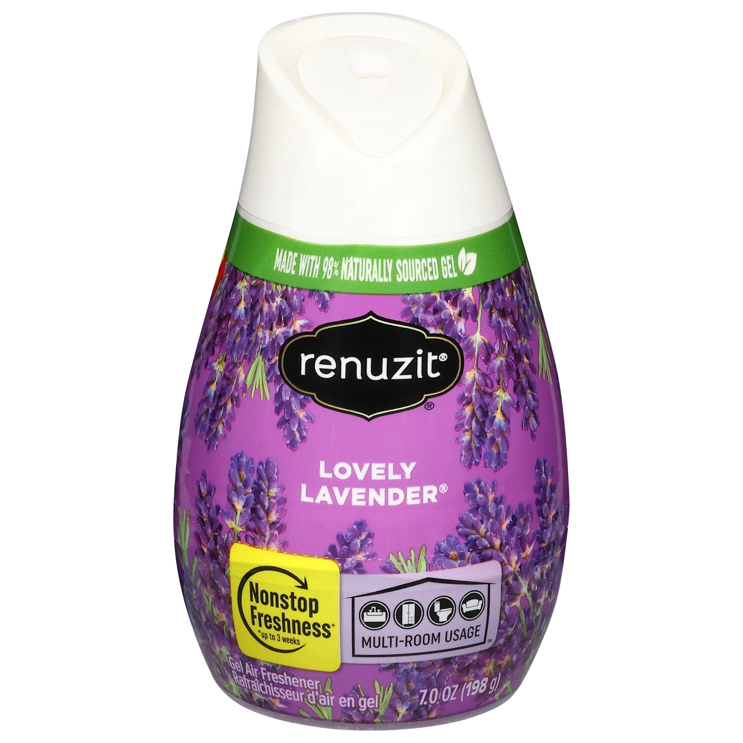 Renuzit Gel Air Freshener, Lovely Lavender 7 ounce