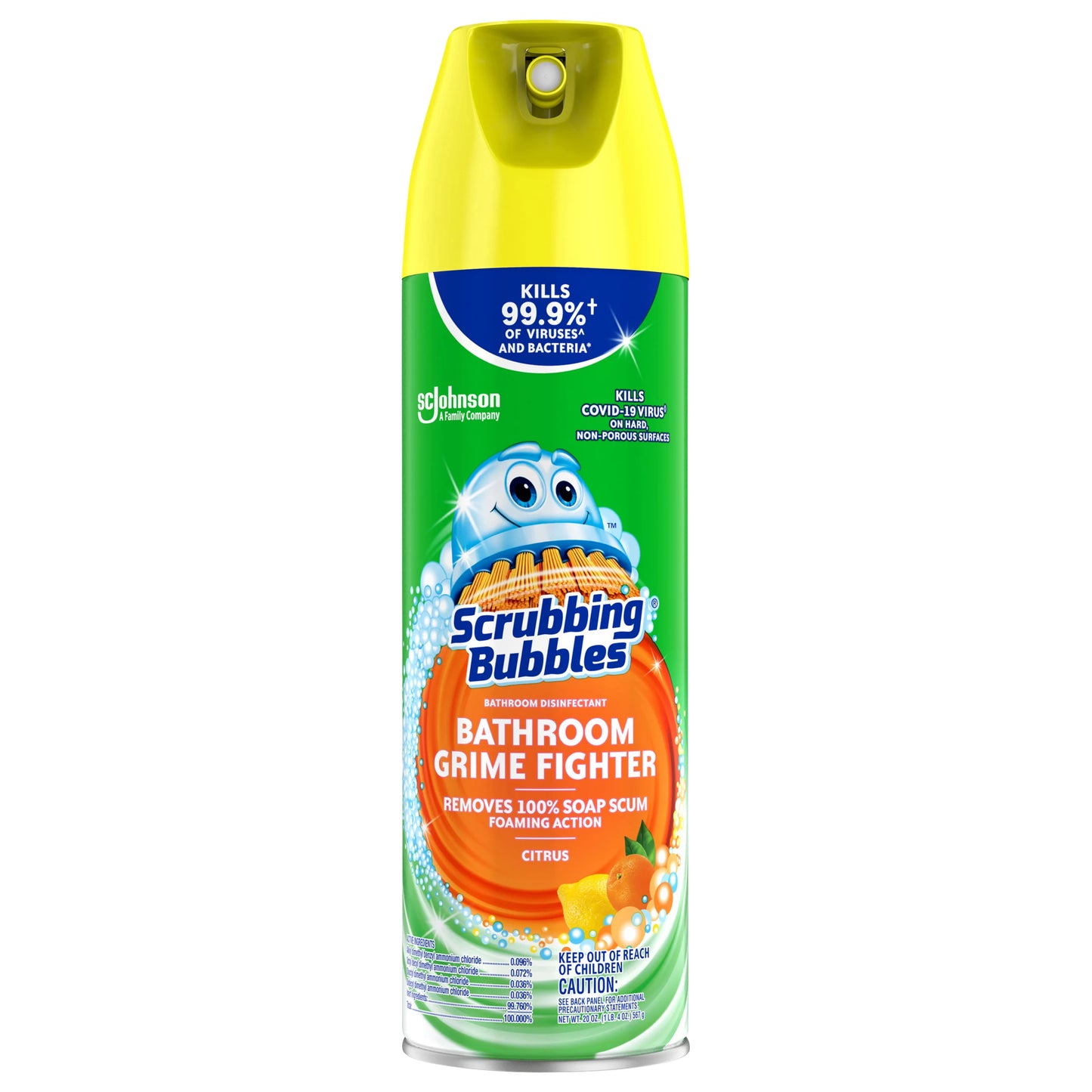 Scrubbing Bubbles Bathroom Grime Fighter Citrus Bathroom Disinfectant 20 ounce
